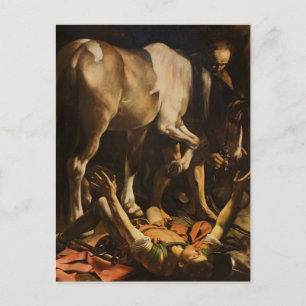 Conversion of St. Paul by Caravaggio Postcard