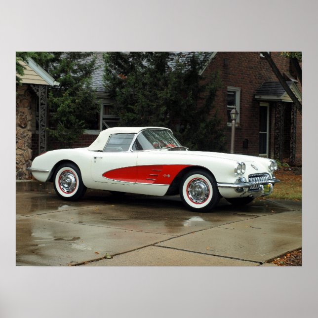 Convertible corvette poster (Front)