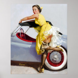 Convertible Pin Up Poster