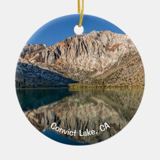 Convict Lake, CA Ceramic Ornament (Front)