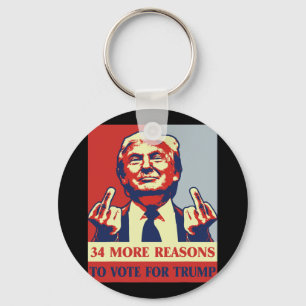 Convicted Felon 34 More Reasons To Vote For Trump Key Ring