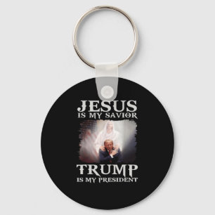 Convicted Felon Jesus Is My Saviour Trump Is My Pr Key Ring