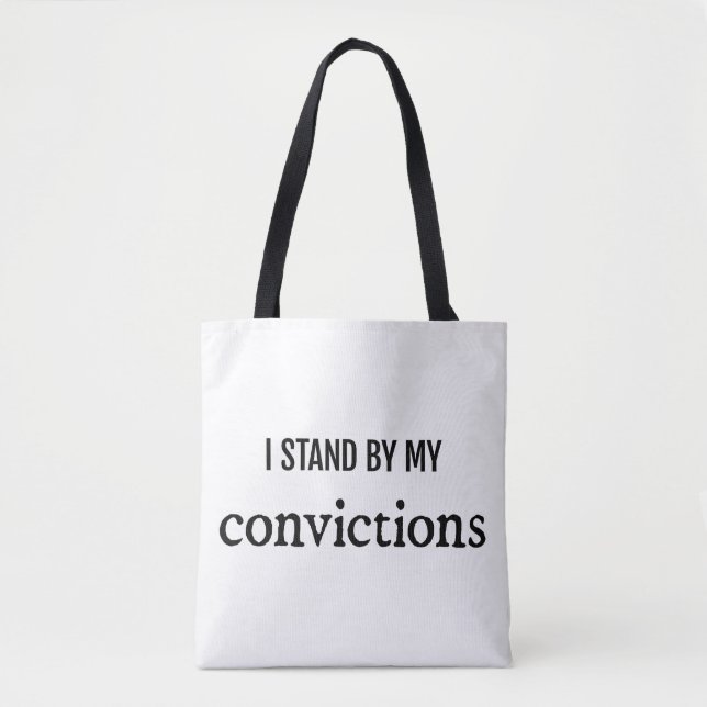 Convictions Shoulder Tote Bag (Front)