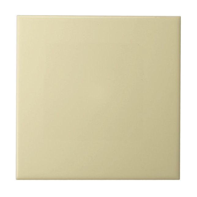 Convivially Yellow Square Kitchen and Bathroom Ceramic Tile (Front)