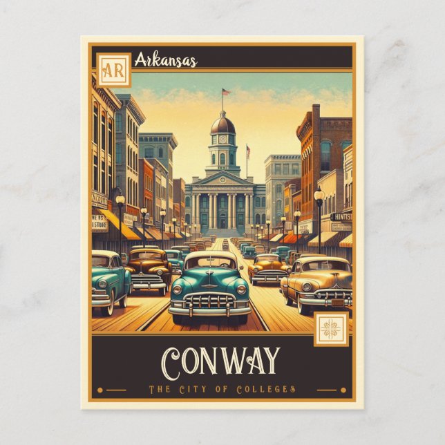 Conway, Arkansas | Vintage Postcard (Front)