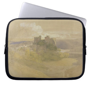 Conway Castle (graphite, w/c and gouache on paper Laptop Sleeve