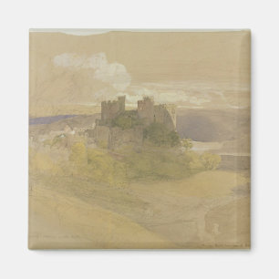 Conway Castle (graphite, w/c and gouache on paper Magnet