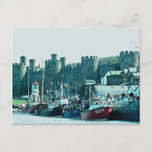 Conway Castle, north Wales, U.K. Postcard