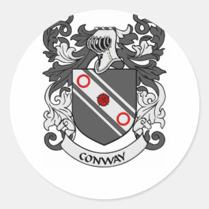 CONWAY Coat of Arms Classic Round Sticker