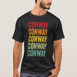 Conway County Arkansas Rainbow Text Design T-Shirt