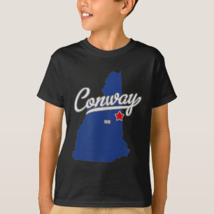 Conway New Hampshire Nh Map  T-Shirt