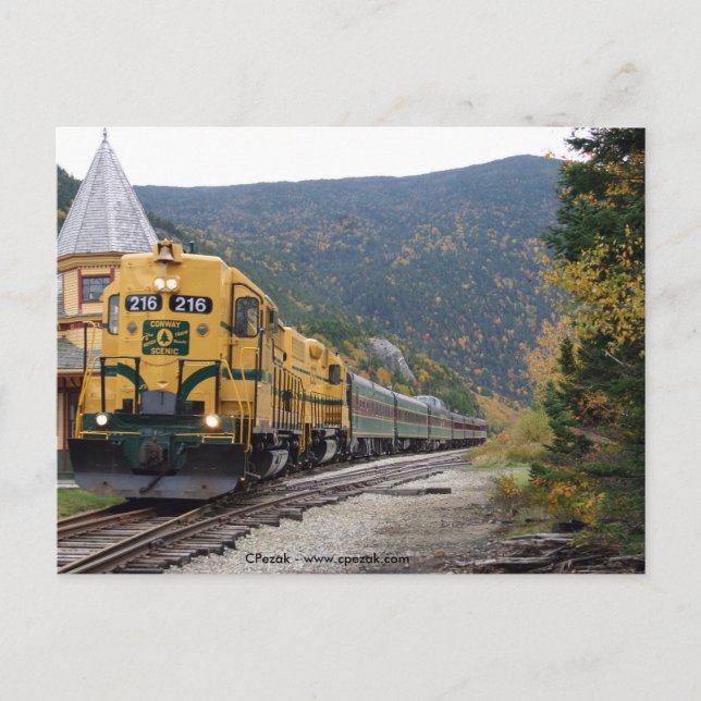 Conway Scenic Railroad, NH Postcard (Front)