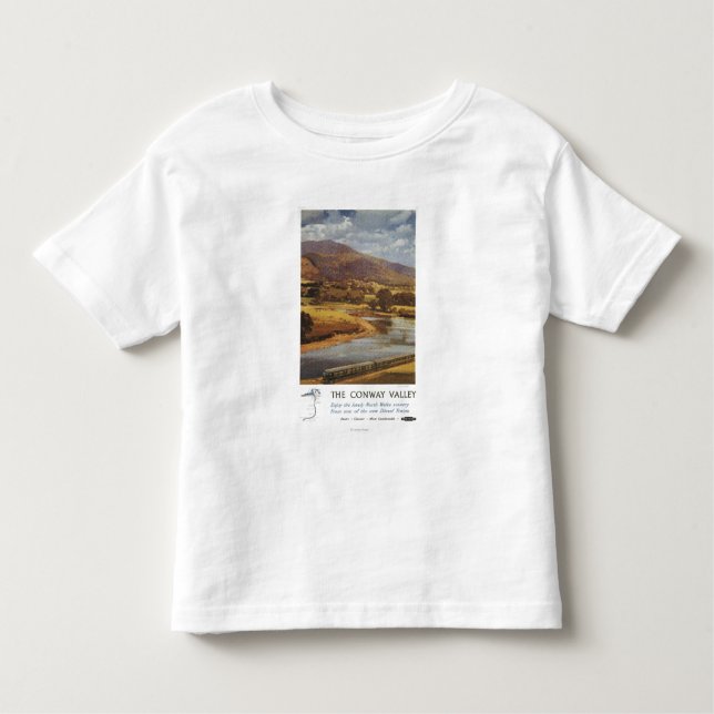 Conway Valley Scene British Railways Poster Toddler T-Shirt (Front)