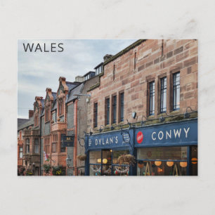 Conwy Wales Welsh City Travel Postcard