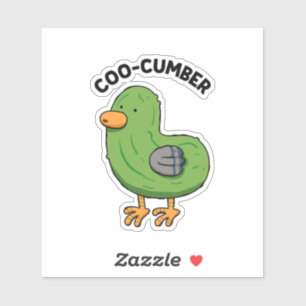 Coo-cumber Pigeon Pickle Pun Die-Cut