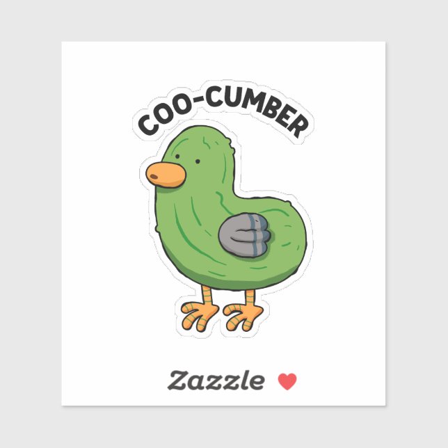 Coo-cumber Pigeon Pickle Pun Die-Cut (Sheet)