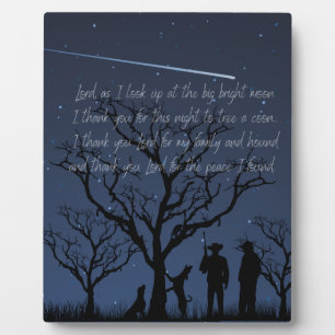 Coo Hunter's prayer Plaque