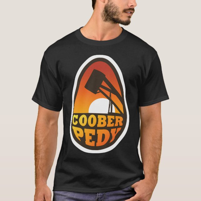 Coober Pedy Badge T-Shirt (Front)