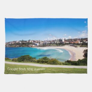 Coogee Beach, Sydney, New South Wales, Australia Tea Towel