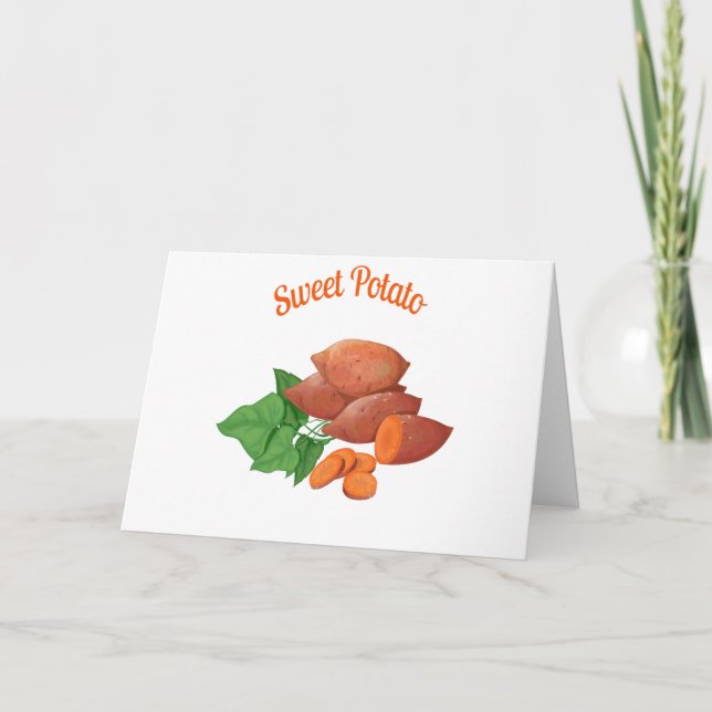 Cook a Sweet Potato Day - Appreciation Day Card (Front)