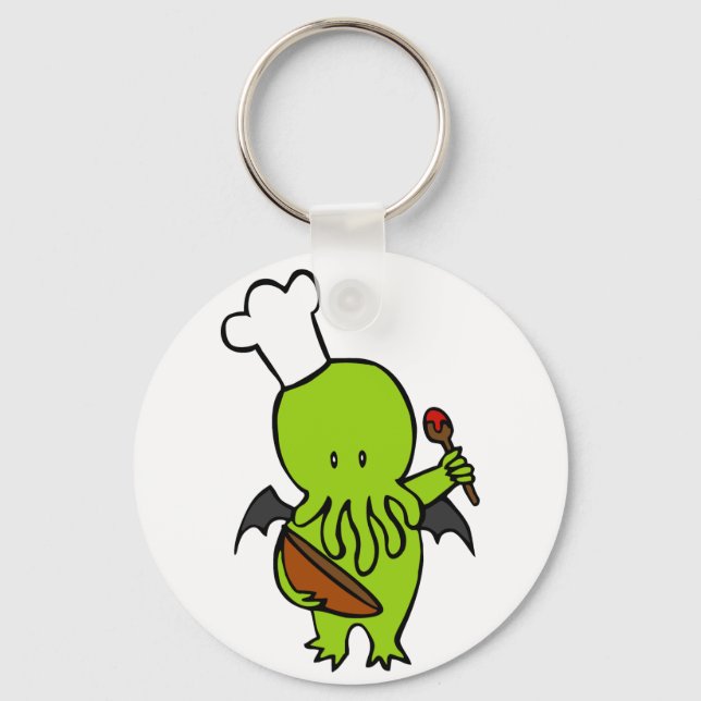Cook Along With Cthulhu Key Ring (Front)