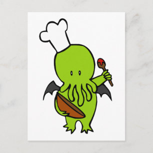 Cook Along With Cthulhu Postcard