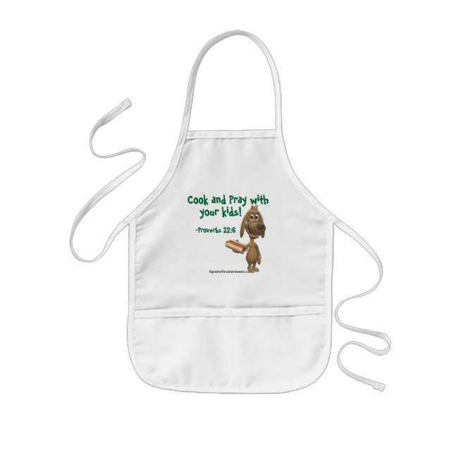 Cook and Pray with your kids Customise it Apron (Front)
