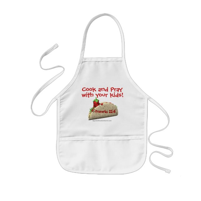 Cook and Pray with your kids Customise it Apron (Front)