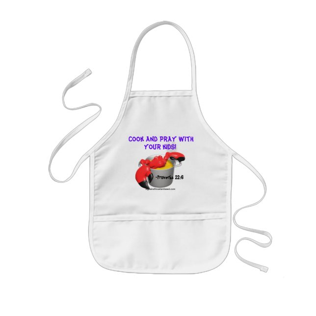 Cook and Pray with your kids Customise it Apron (Front)