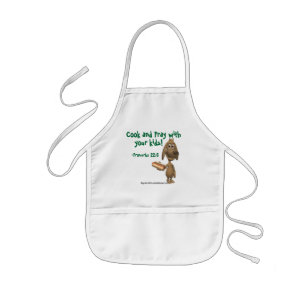 Cook and Pray with your kids Customize it Apron