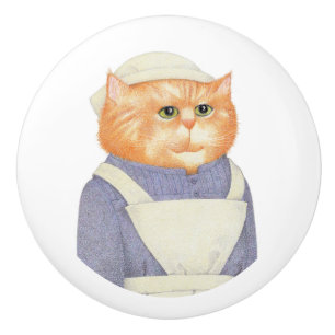 COOK CAT Ceramic Drawer Knob