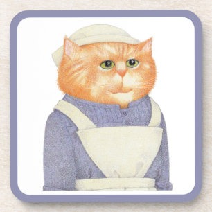 COOK CAT Hard Plastic Coasters 