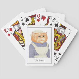 COOK CAT Playing Cards + Text