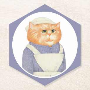 COOK CAT Pointy Hexagon Paper Coasters