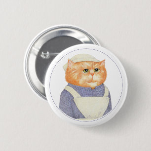 COOK CAT Round Pin Button II