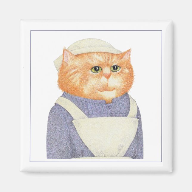 COOK CAT Square Magnet II (Front)