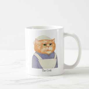 COOK CAT White Mug + Text
