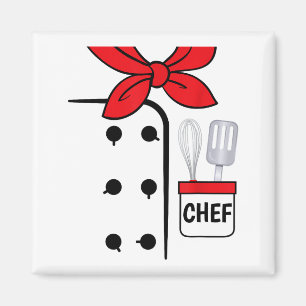 Cook Chef Coat Costume Funny Halloween Shirt Kids Magnet