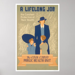 Cook County Public Health 1938 WPA Poster