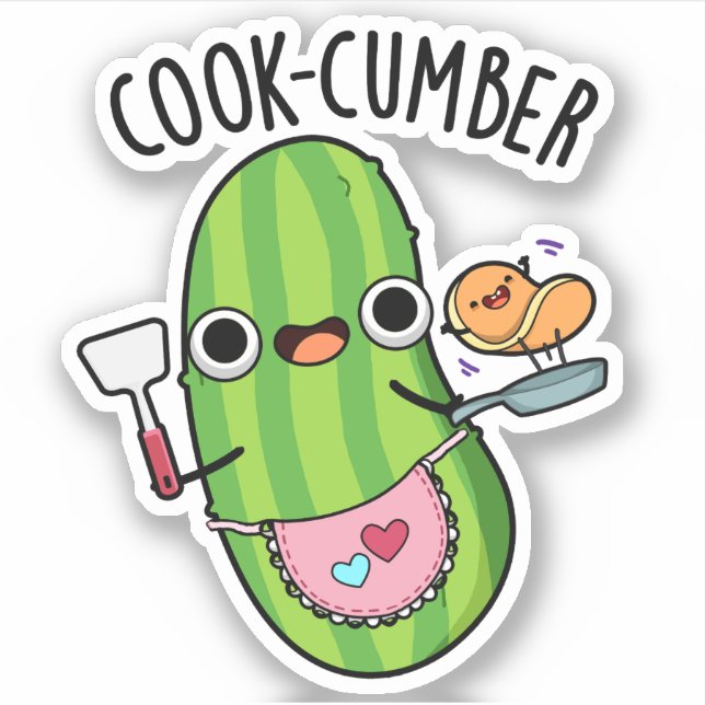 Cook-cumber Funny Cucumber Pun  (Front)