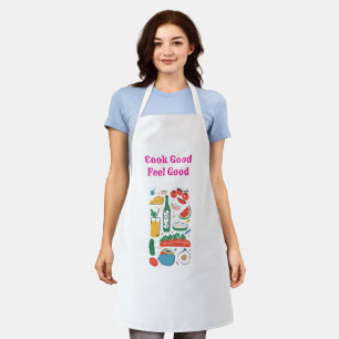 Cook Good Feel Good Kitchen Fun Foodie Cooking Apron