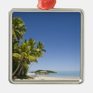 Cook Islands, Aitutaki. Polynesian canoe tour to Metal Tree Decoration