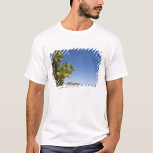 Cook Islands, Aitutaki. Polynesian canoe tour to T-Shirt