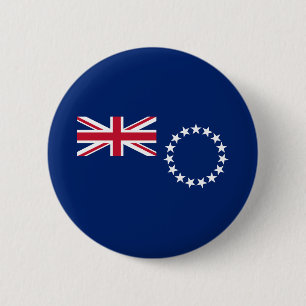Cook Islands Flag 6 Cm Round Badge