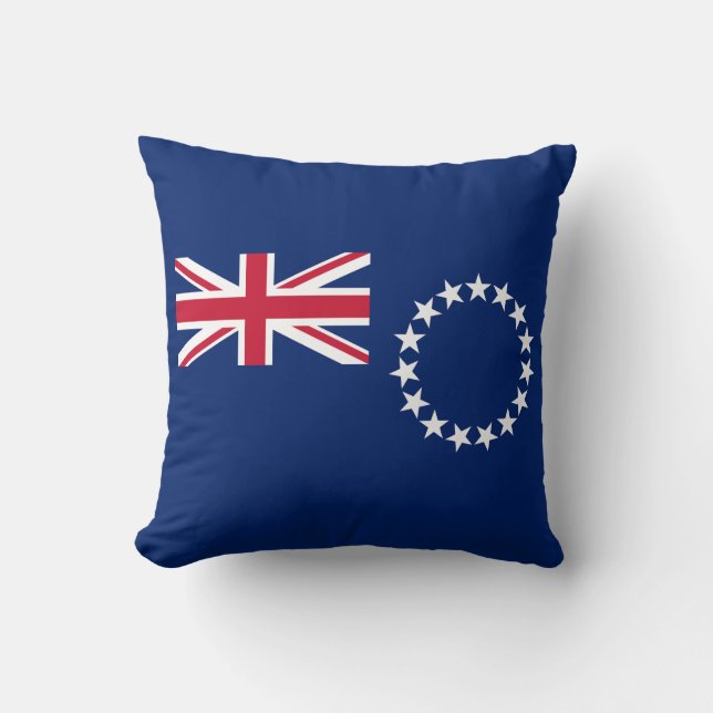 Cook Islands Flag Cushion (Front)