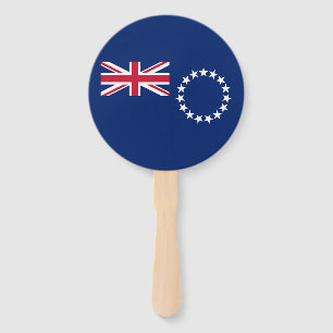Cook Islands Flag Hand Fan