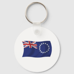 Cook Islands Flag Keychain