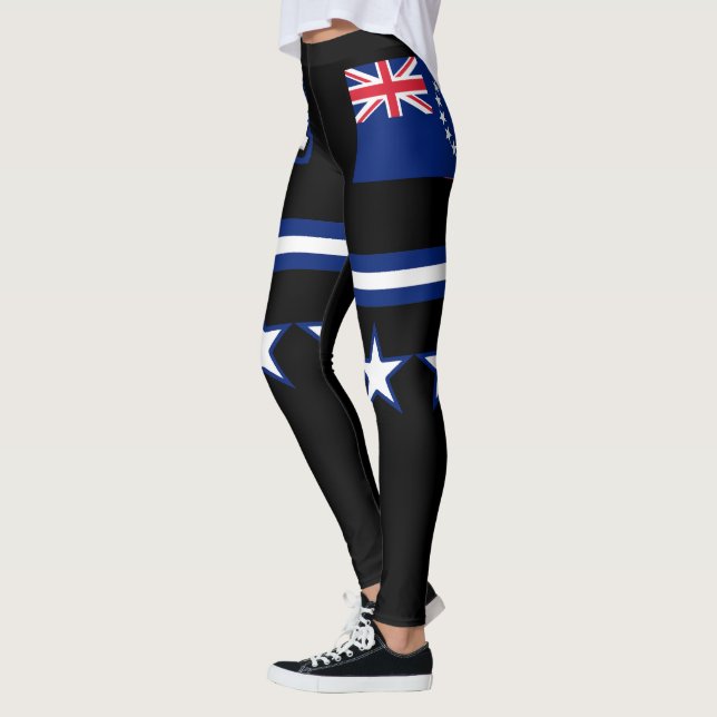 Cook Islands Flag Leggings (Left)