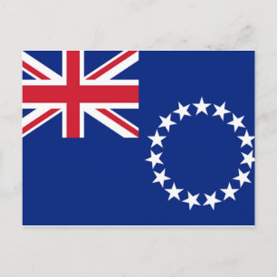 Cook Islands Flag Postcard