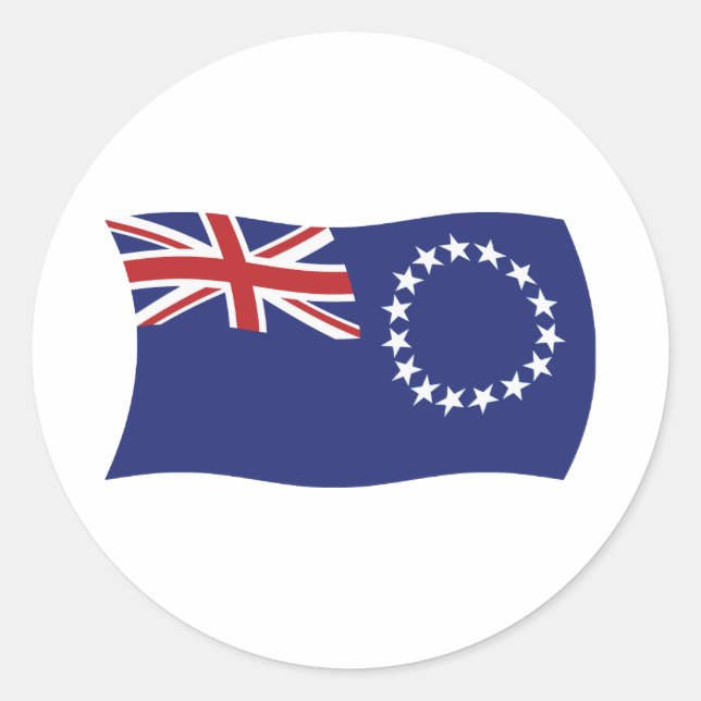 Cook Islands Flag Sticker (Front)